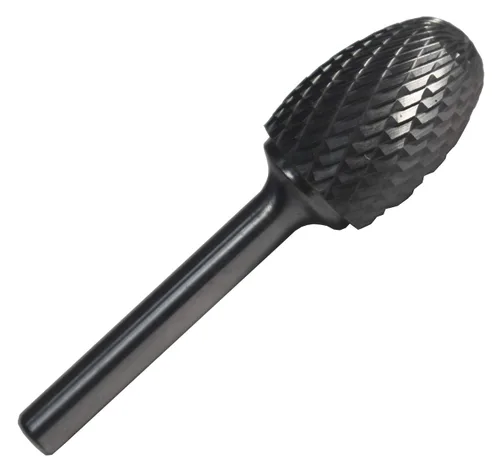 Miniatura 83 de Drill America SA-1 Rebaba de carburo/lima giratoria cilíndrica de doble corte para amoladora de troquel de 1/4" de diámetro x 5/8" de longitud