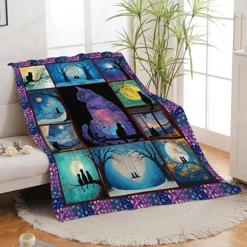 Miniatura 293 de Manta de Foca del Océano, Regalos de Focas para Niños, Niñas, Adultos, Mujeres y Hombres, Suave, Acogedora, Cálida, Felpa Esponjosa, Mullida