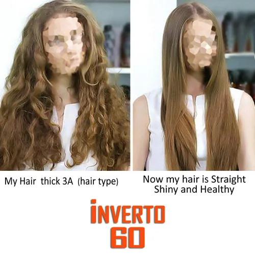Miniatura 3 de INVERTO 60 Advanced Gel Complex Brazilian Keratin Hair Blowout Treatment Formaldehyde Free Straightening Smoothing and Repair Damaged Hair Keratin