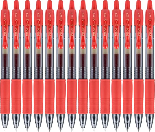 Miniatura 8 de Bolígrafos Pilot G2 Premium de tinta gel, punta fina de 0.7 mm, color azul, punta fina, paquete de 14 - Ideales para la escuela, para llevar un