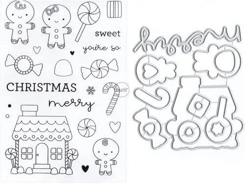 Miniatura 15 de DzIxY Juego de sellos transparentes de animales de árbol de Navidad y troqueles de corte de metal para hacer tarjetas, álbumes de recortes