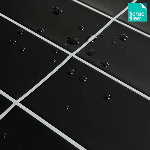 Miniatura 5 de Tic Tac Tiles Adhesivo autoadhesivo removible de 12 x 12 pulgadas para la loseta del muro de la cocina o el baño, azulejos en diseños de metro