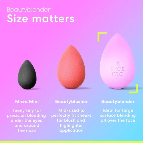 Miniatura 7 de Beautyblender® Esponja de maquillaje Wave Beauty Blender, espuma súper suave que mezcla fácilmente bases, polvos y cremas, fabricada en EE. UU.