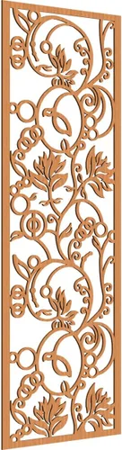 Miniatura 181 de 9 3/8"W x 24 3/8"H x 1/4"T Caspio Decorativos Paneles De Pared De Madera De Calado, Roble Rojo rojo (Red Oak)
