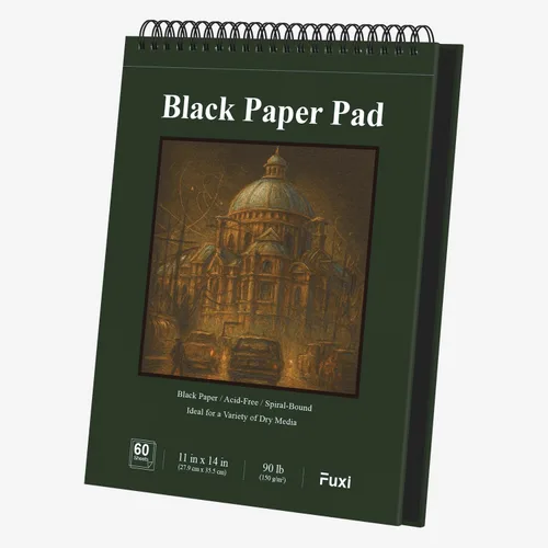 Miniatura 9 de Cuaderno de bocetos de 9 x 12 pulgadas, bloc de bocetos con espiral superior, paquete de 4 blocs de 100 hojas cada uno