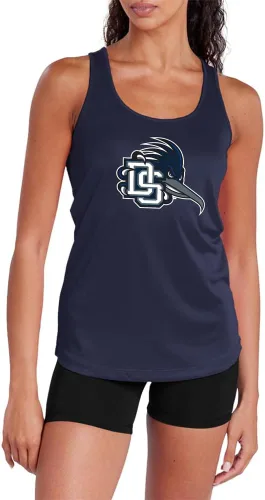Miniatura 129 de Camiseta deportiva sin mangas oficial de NCAA Collegiate para mujer, con espalda cruzada, colección con logotipo primario