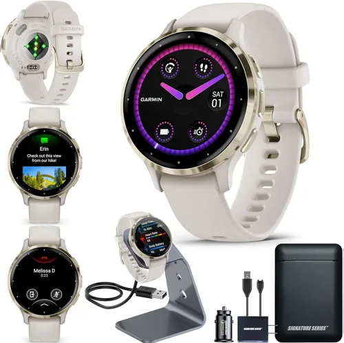 Miniatura 12 de Garmin Venu 3S Reloj inteligente GPS para correr con pantalla AMOLED, funciones avanzadas de salud y fitness, hasta 14 días de duración de batería
