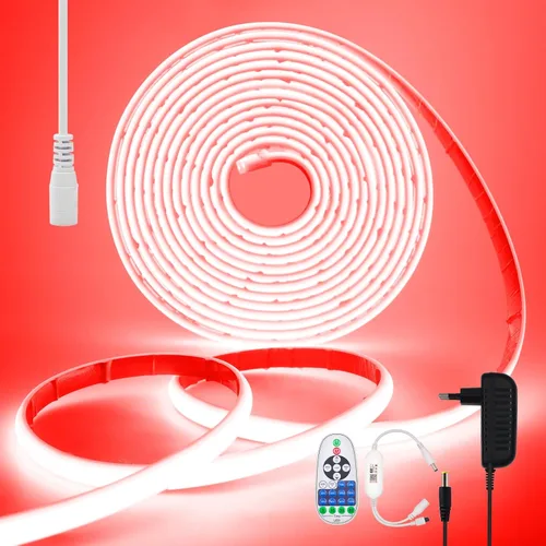 Miniatura 11 de KISUFU Tira de luces LED de neón COB de 12 V, IP68, impermeable, flexible, regulable, para el hogar, cocina, sala de estar, decoración de bricolaje