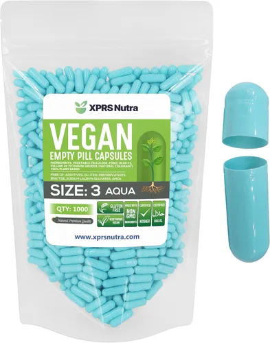 Miniatura 11 de XPRS Nutra Cápsulas Vacías Tamaño 3 - 100 Unidades Píldoras Veganas - Cápsulas de Píldoras Vacías Vegetarianas - Llenado de Cápsulas Vegetales DIY