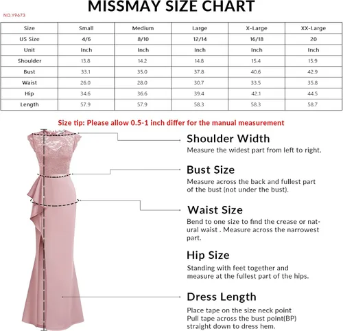 Miniatura 5 de MISSMAY Vestido largo formal de boda sin mangas con encaje floral retro para mujer