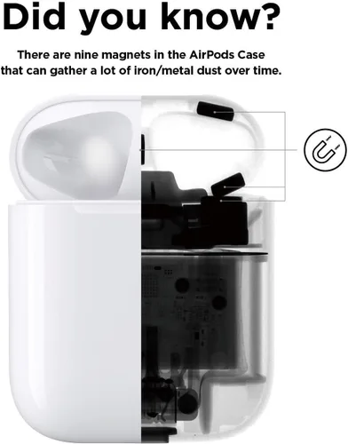 Miniatura 2 de elago – Protector antipolvo para AirPods (chapado en oro de 18 quilates, protege los AirPods de restos de hierro y metal, aspecto lujoso)