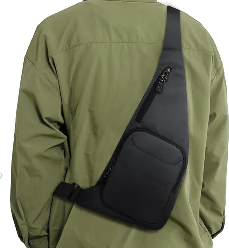 Miniatura 9 de Peicees Bolso bandolera para hombres y mujeres, mochila con correa y bolsillos, bolsa de pecho para correr, senderismo, camping, ejercicio al aire
