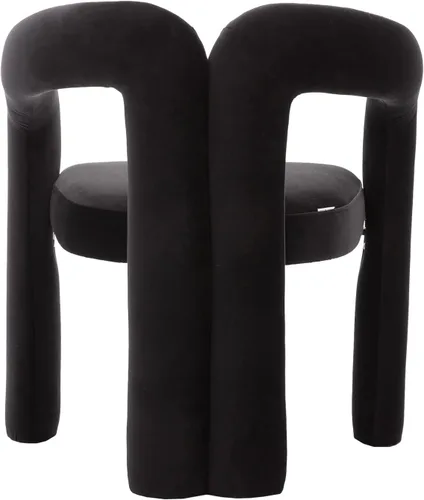 Miniatura 10 de Modernas sillas de comedor de terciopelo tapizadas, con respaldo curvado, cómoda silla auxiliar para cocina, comedor, sala de estar