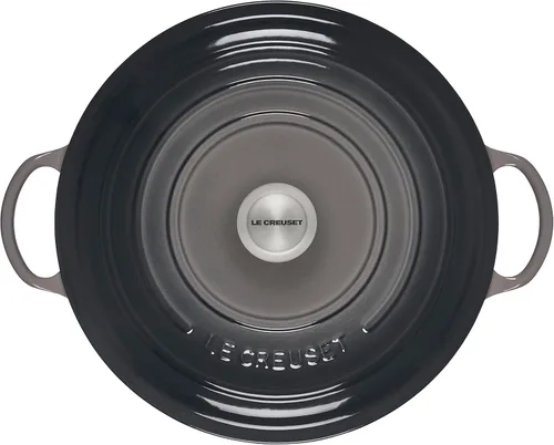 Miniatura 3 de Le Creuset Signature - Horno de chef de hierro fundido, 7.5 cuartos de galón, Oyster Ostra