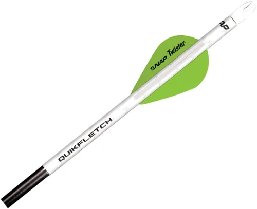 Miniatura 10 de New Archery Products Quikfletch Twister 2" 3-Paletas estabilizadoras para mayor precisión de flechas de arco compuesto y pernos de ballesta – 6