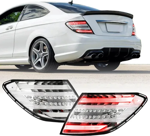 USR 12-14 W204 2D/4D - Juego de 2 lámparas traseras (izquierda + derecha) compatible con Mercedes Benz Clase C Sedan 4D Sedan y 2D Coupé 2012-2014
