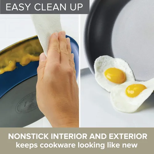 Miniatura 51 de Anolon Advanced Home Sartén/Cacerola de Salsa Cónica Antiadherente Dura Anodizada, 4.5 Cuartos de Galón (Moonstone)