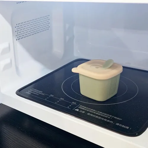 Miniatura 5 de Recipientes de silicona para alimentos para bebés, tarros reutilizables de almacenamiento de alimentos para bebés de 4 onzas con tapas, perfectos