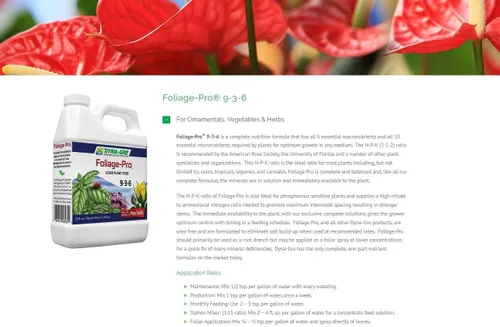 Miniatura 6 de Dyna-Gro Foliage-Pro Nutrient, 1 Qt