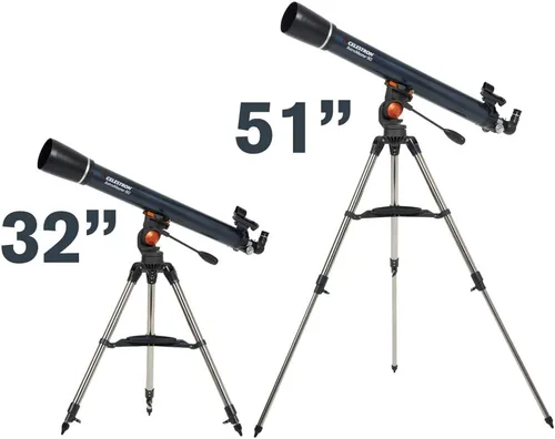 Miniatura 7 de Celestron - Telescopio refractor AstroMaster 90AZ, para principiantes - Óptica de vidrio totalmente recubierta - Trípode de altura ajustable
