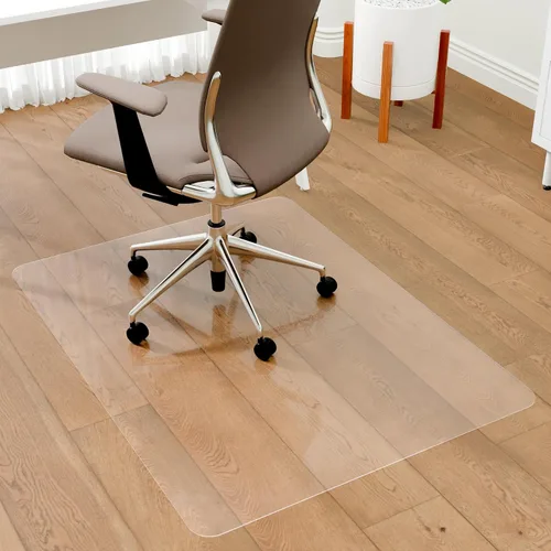 Miniatura 18 de Tapete para silla de oficina para alfombra, tapete grueso transparente para silla de escritorio para alfombras, tapetes de plástico para sillas