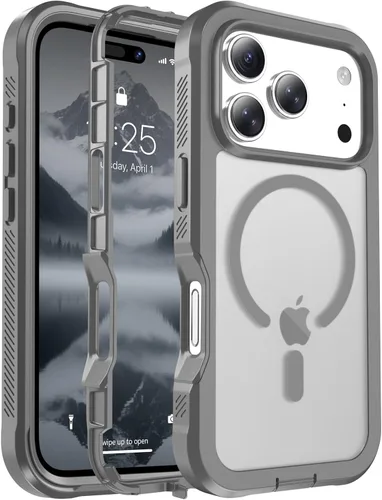 Miniatura 33 de jaroco - Funda magnética compatible con MagSafe para iPhone 11 de 6.1 pulgadas; protección de grado militar contra caídas, de doble capa