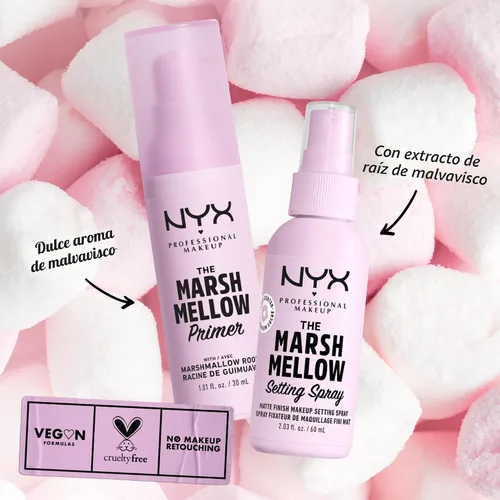 Miniatura 6 de NYX PROFESSIONAL MAKEUP Marshmellow - Imprimación suavizante, imprimación facial vegana, beneficios para la piel 10 en 1