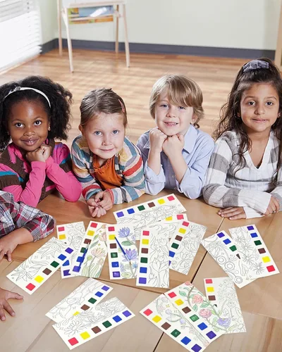 Miniatura 8 de Vileafy Libro de pintura de acuarela de flores de primavera para adultos y niños, pintura sin desorden con actividad artística acuática, diversión