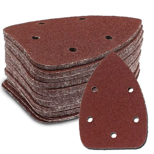 Miniatura 14 de 25 Piezas Papel de Lijado para Detalle de Ratón 40 Grano 5 Agujeros Hojas de Lijado para Ratón con Gancho y Bucle Almohadillas de Lijado para 140mm