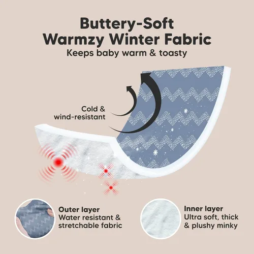 Miniatura 3 de KeaBabies Funda de asiento de automóvil de invierno para bebé, recién nacido, ajuste universal, fundas de asiento de automóvil para bebé, niña