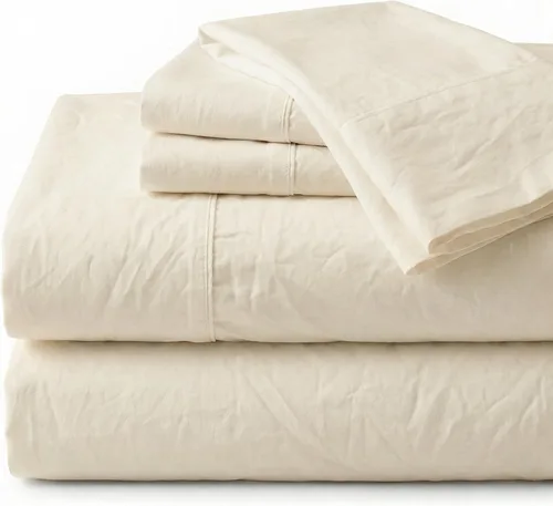 Miniatura 28 de Juego de sábanas de cama King de percal Peru Pima de 285 hilos - 100% algodón peruano Pima, 4 piezas
