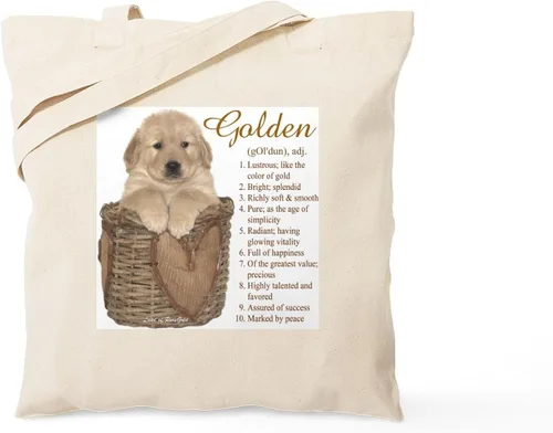 Miniatura 13 de CafePress Golden Retriever - Bolsa de lona natural para mamá, bolsa de compras reutilizable
