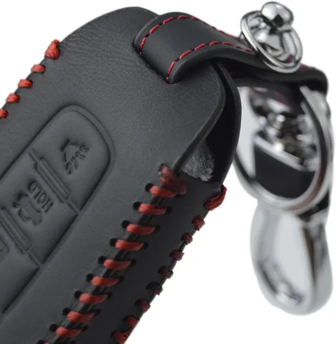 Miniatura 7 de Funda de Cuero con Costura Manual para Llavero de Nissan Rogue SL Ariya FWD Pathfinder X-Trail Sentra SR SL Armada Murano Kicks Leaf 2023 a 2026