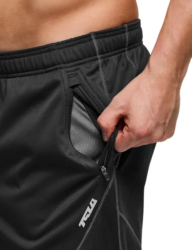 Miniatura 6 de TSLA - Pantalones deportivos de ciclismo antiviento y térmicos para hombre, forrados de vellón, para exteriores, para el invierno y clima frío