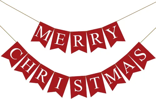 Cartel de Navidad de Feliz Navidad – Decoración navideña para colgar en la pared para chimenea al aire libre e interior – Suministros y decoración