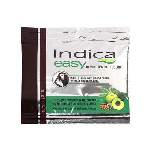 Miniatura 4 de Indica Easy Shampoo Based Color de cabello Borgoña Paquete de 3