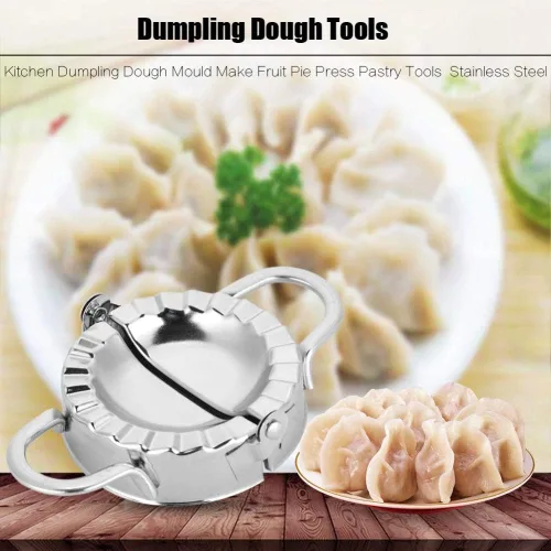 Miniatura 2 de Máquina de bolas de masa de acero inoxidable para albóndigas, herramienta de bola de masa para albóndigas de empanada de gyoza (tamaño grande)