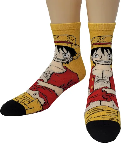 Miniatura 4 de Ripple Junction Calcetín redondo de anime de una pieza 2 pares con licencia oficial para adultos para hombres y mujeres
