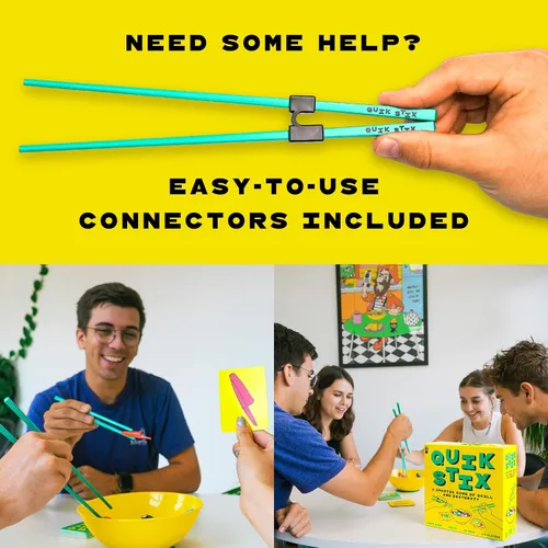 Miniatura 6 de Lucky Egg Quik Stix - Juego de habilidades, divertidos juegos familiares para niños y adultos, mayores de 7 años, 2 a 8 jugadores, juegos de mesa