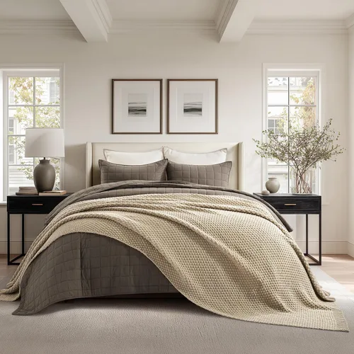 Miniatura 19 de EVERGRACEHOME Manta de punto de chenilla gruesa para sofá, suaves y lujosas mantas de punto con punto musgo para cama, acogedoras mantas decorativas