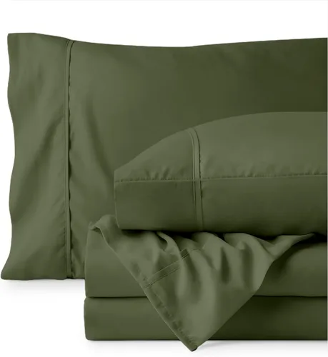 Miniatura 29 de Bare Home Hotel Luxury - Juego de sábanas tamaño individual, extra suave, 4 piezas, bolsillos profundos, ajuste fácil, refrescante y transpirable