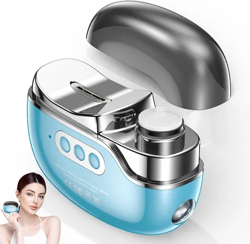 Miniatura 10 de Cortaúñas eléctrico 3 en 1 con luz y 3 velocidades, recortadora de uñas, pulidora y almacenamiento de clips, lima de uñas automática recargable por
