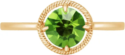 Miniatura 2 de Tienda Collection 10k Gold Imported Crystal March Birthstone Ring