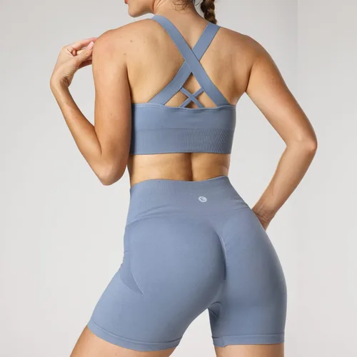 Miniatura 3 de Evercute - Brasier deportivo para mujer, con relleno, tirantes cruzados y sin costuras, brasier de soporte medio para alto impacto, ideal para yoga