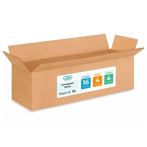 Miniatura 189 de IDL Packaging Paquete de 5 cajas de envío altas de 8 x 8 x 48 pulgadas, extra resistentes de 200 libras frente a caja regular, cajas de mudanza