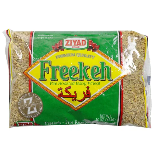 Ziyad Trigo verde tostado fino, frikeh, farik hecho de trigo Duram verde, 16 onzas