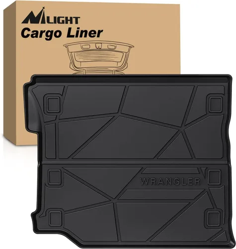 Miniatura 12 de Alfombrillas de suelo de TPE Nilight para Jeep Wrangler JK Unlimited 4 puertas 2013 2014 2015 2016 2017 2018 (no para JL y 4XE), revestimientos