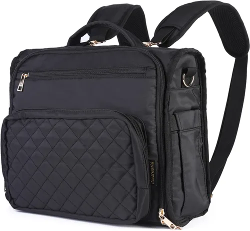 Miniatura 8 de Clearworld Mochila para pañales – Bolsas de pañales acolchadas de viaje para bebé niña y niño, bolsa cambiadora convertible para bebé, bolsillos