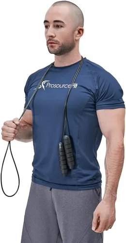Miniatura 5 de ProsourceFit Speed Jump Rope up to 8 Foot Adjustable Length for Men and Women, Foam Handles, Ultra Light Rope for Boxing, Jumping Exercises and