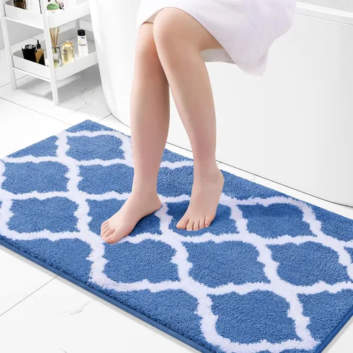 Miniatura 48 de OLANLY Alfombras de baño de 24 x 16 pulgadas, microfibra suave y absorbente, antideslizante y peluda, lavable a máquina, tapetes para el suelo